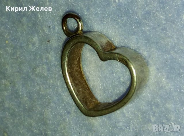 ПОСРЕБРЕНО СЪРЧИЦЕ АРТ МЕДАЛЬОН от БЛАГОРОДНА НЕРЪЖДАЕМА СТОМАНА с ПЕЧАТ 925 За ПОСРЕБРЯВАНЕ 40259, снимка 3 - Колиета, медальони, синджири - 42475563