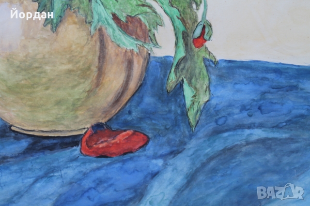 Немска картина смесена техника , снимка 6 - Антикварни и старинни предмети - 36053497