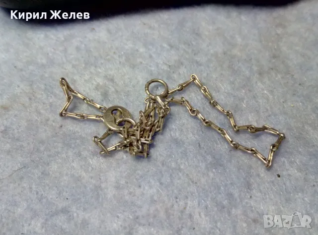 ФИНА СРЕБЪРНА ГРИВНА СРЕБРО 925 с БЯЛА ПОЗЛАТА и НУЖДА от ЗАКОПЧАЛКА 36457, снимка 6 - Гривни - 49551493