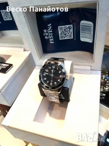 Festina Unisex Analogue Classic Quartz Watch with Stainless Steel Stra, снимка 6 - Дамски - 36035161