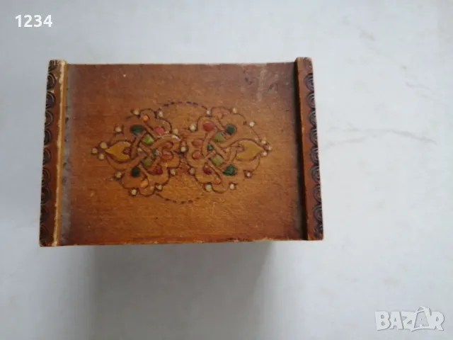 Дървена кутия 9 х 6 h 5 см. , снимка 3 - Други стоки за дома - 48660355