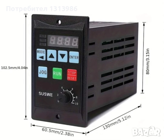 Честорен регулатор  (Честотен инвертор)  750W, снимка 2 - Друга електроника - 52998315