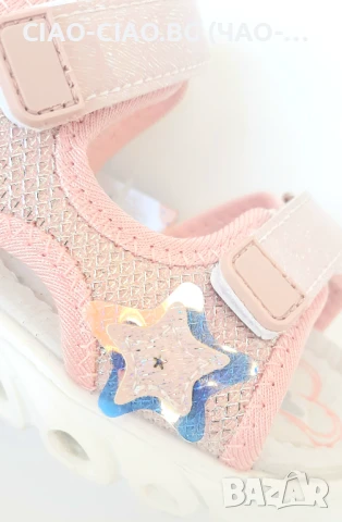 *СВЕТЕЩИ* Сандали за момиче №24-29, снимка 11 - Детски сандали и чехли - 50889938