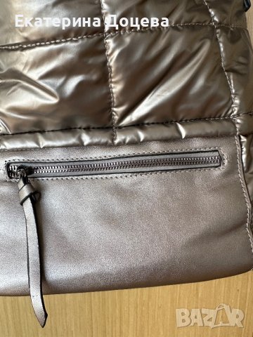 Сребриста чанта с регулируема дръжка, снимка 3 - Чанти - 41859104