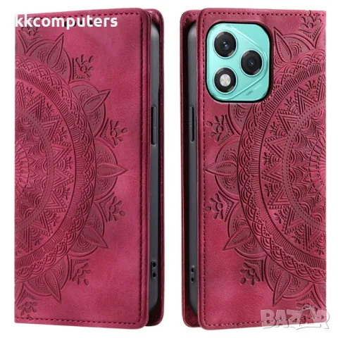 Honor 400 Lite Pattern Imprinted Magnetic Кожен Калъф и Протектор, снимка 5 - Калъфи, кейсове - 50034795