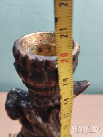 Бароков свещник-фигуративен, снимка 5 - Други ценни предмети - 42499509