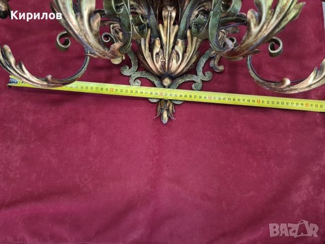 Два броя Стари Големи Аплици за стена!, снимка 8 - Антикварни и старинни предмети - 52980794