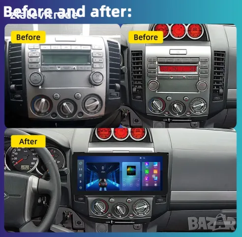 FORD EVEREST RANGER MAZDA BT-50 2006-2010 - 9'' Андроид Навигация, 9123, снимка 5 - Аксесоари и консумативи - 31822344