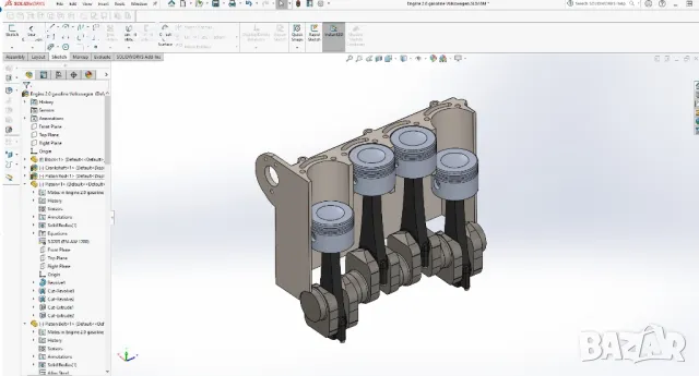 Помощ със Solidworks и проектиране на детайли за лазер solid works и курсови работи, снимка 5 - Други услуги - 44117794