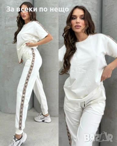 Guess Дамски Спортен Комплект Тениска И Долнище🔝Дамски Спортен Екип Гес - Различни Цветове Код A642, снимка 2 - Спортни екипи - 50592363