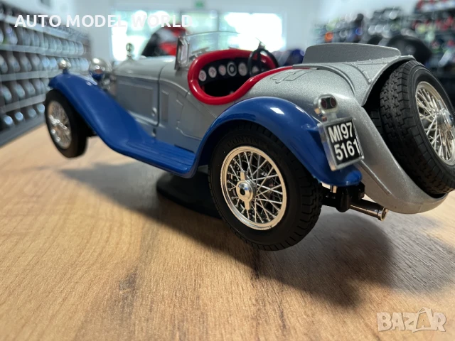 BBURAGO колекционерски модел ALFA ROMEO SPYDER 1932г. 1:18, снимка 3 - Колекции - 51300581