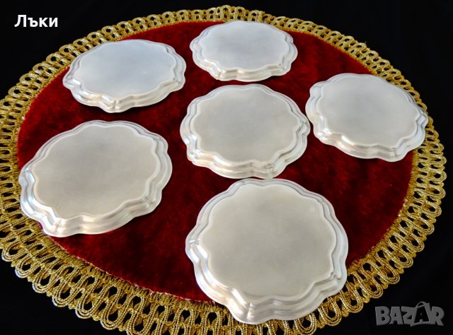 Чиния за хапки,подложка,калай., снимка 5 - Антикварни и старинни предмети - 35964160