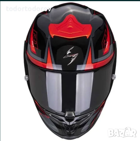 Мото каска Scorpion Exo EXO-R1 Evo II Air VITAL Red-Black-Red, снимка 3 - Аксесоари и консумативи - 51160464