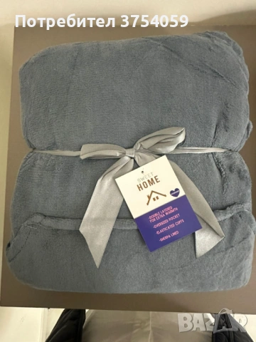 🧣 Дебело зимно одеяло с ръкави и качулка TOP QUALITY HOME SWEET, снимка 2 - Олекотени завивки и одеяла - 53152217