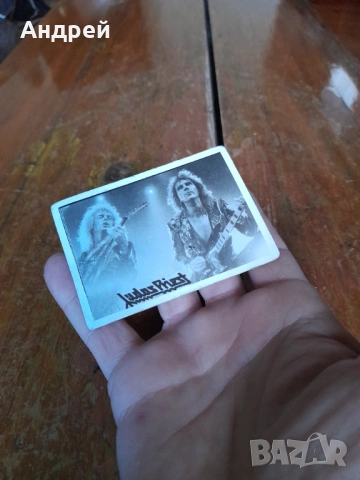 Стара снимка,картичка Judas Preist, снимка 2 - Колекции - 53565364