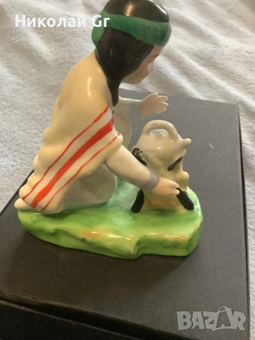 Фигурка порцелан отличен състояние произведено в Япония, снимка 3 - Колекции - 53084484