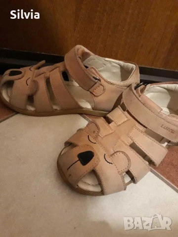 Детски кожени сандали