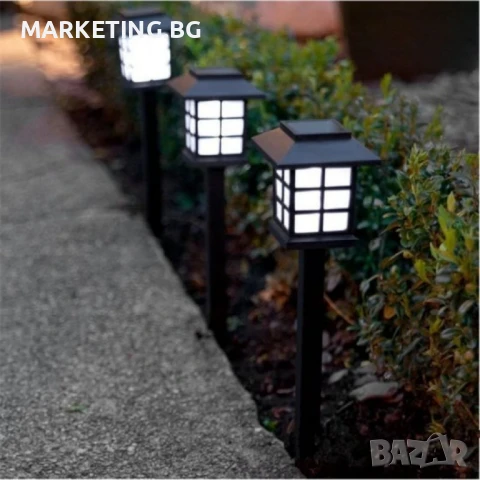 Комплект от 6 броя соларни LED лампи за двор и градина, снимка 9 - Други стоки за дома - 50525506