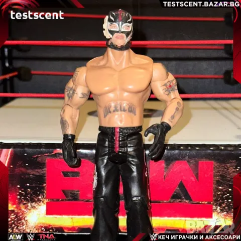 Екшън фигура WWE Rey Mysterio Ruthless Aggression jakks играчка Рей Мистерио, снимка 14 - Колекции - 48364289