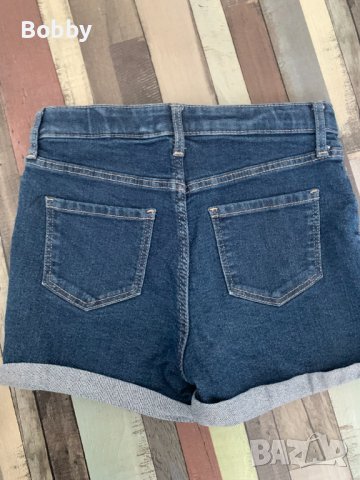 Риза на сърца и къси дънкови панталони 7-8-9 години, снимка 7 - Детски комплекти - 41447678