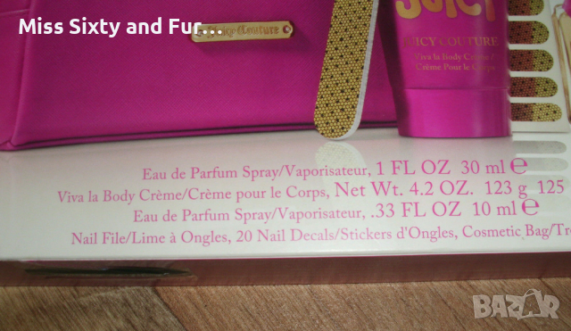 JUICY COUTURE-Viva La Juicy-нов парфюмен сет в 6 части & с подаръчна хартиена чанта Juicy Couture, снимка 3 - Дамски парфюми - 36465612