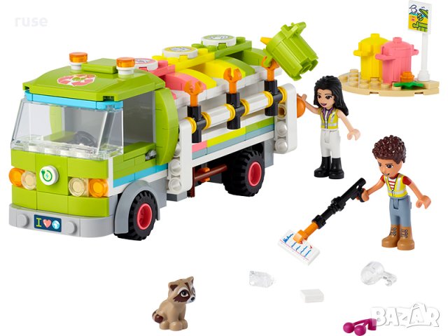 НОВИ! LEGO® Friends 41712 - Камион за рециклиране, снимка 2 - Конструктори - 39693674