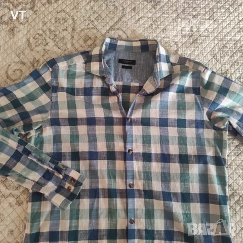 Лятна карирана мъжка риза LC Waikiki, снимка 4 - Ризи - 47653657