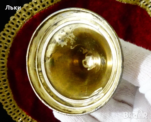 Троен свещник от калай,свещник тройка,готически. , снимка 5 - Антикварни и старинни предмети - 52393873