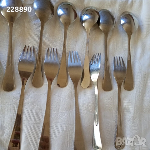 Вилици и лъжици П.Денев, снимка 10 - Прибори за хранене, готвене и сервиране - 53050735