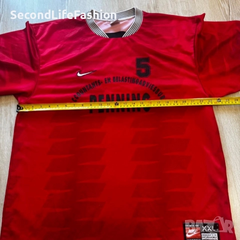 Футболна фланелка Nike Team 90s Vintage Template мъжка XXL червена, снимка 5 - Тениски - 52990754
