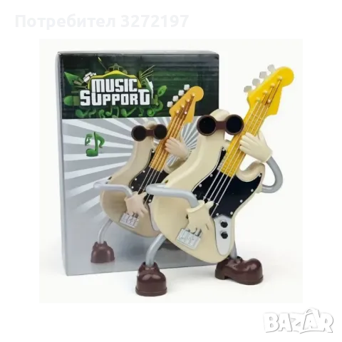 Музикална кутия Електрическа Бас китара.танцуваща,с движение, снимка 6 - Декорация за дома - 48194495