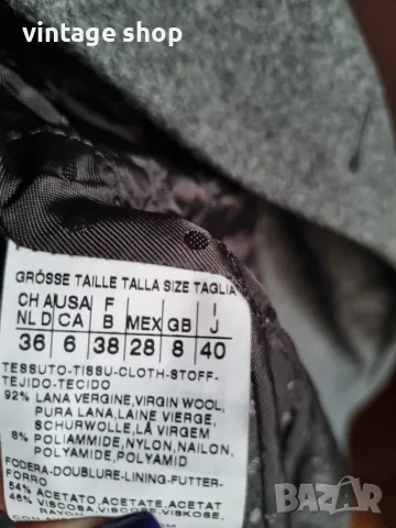 Палто Weekend Max Mara, кройка тип шинел, размер М, снимка 9 - Палта, манта - 56313334