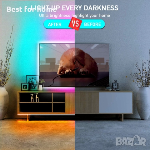 phopollo LED лента, 40 м светлинни ленти с 44-клавишно дистанционно, снимка 7 - Лед осветление - 52633673