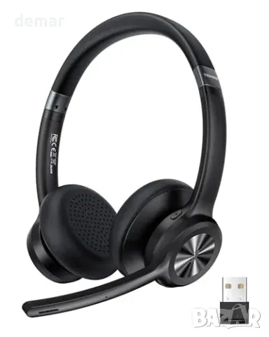 TechRise Bluetooth 5.2 слушалка с микрофон и 50 часа работа, снимка 2 - Други стоки за дома - 56330052