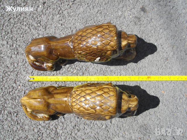 ДВА ЛЪВА СТАР БЪЛГАРСКИ ПОРЦЕЛАН, снимка 9 - Антикварни и старинни предмети - 41979208