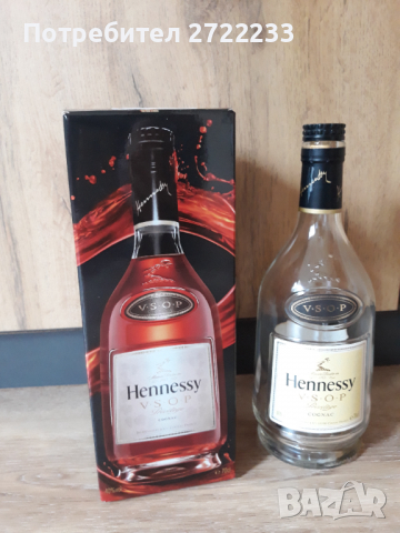 HENNESSY  V.S.О.Р. оригинална бутилка с кутия от коняк , снимка 6 - Декорация за дома - 36164564