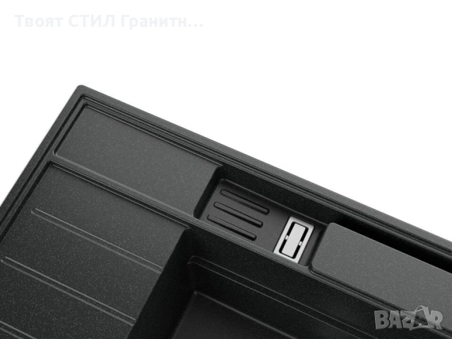 Графит гранитна кухненска мивка Сидни 620-45 Pocket Ergo Multilevel, снимка 2 - Мивки - 53813031