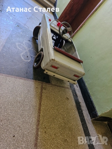 ретро метална количка с педали СССР, снимка 5 - Антикварни и старинни предмети - 52670715