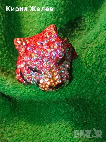 ФИГУРАЛЕН СКЪПОЦЕНЕН СРЕБЪРЕН ПРЪСТЕН РОДИРАНО СРЕБРО 925 СЛАДКА МУЦУНКА ЛЕОПАРД 33672, снимка 17 - Пръстени - 49427685