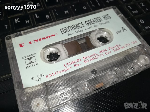 Eurythmics Greatest Hits-ORIGINAL TAPE Unison касета 1902241600, снимка 3 - Аудио касети - 44370036