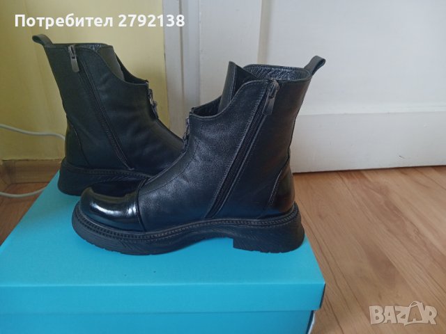 Дамски боти от естествена кожа , снимка 3 - Дамски боти - 44459778