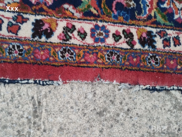 Ръчно тъкан вълнен персийски килим.Ирански.Антика за ценители., снимка 8 - Килими - 51609055