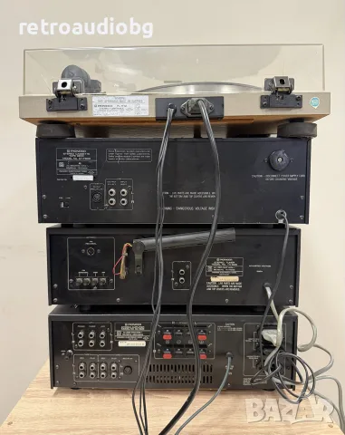 🔈Ретро аудио сет PIONEER синя серия - усилвател, тунер, дек, грамофон + тонколони🔈, снимка 6 - Аудиосистеми - 56164696