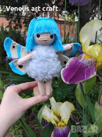 Плетена играчка Кукла Пеперудка 