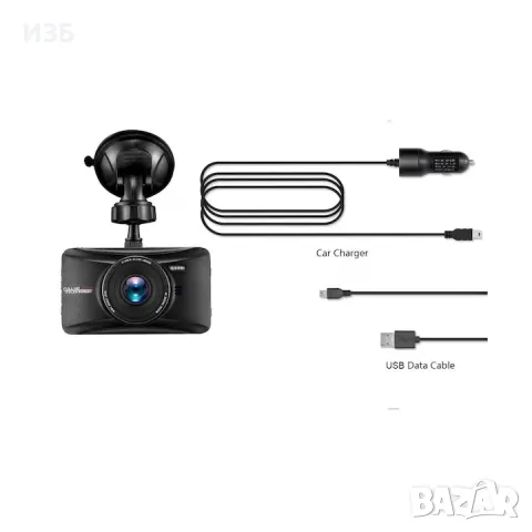 Автомобилна Blackbox DVR камера, Full HD 1080, G-сензор, 3 инча екран, ъгъл 170 градуса, снимка 3 - Камери - 48841589
