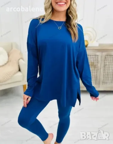 Моден дамски комплект от две части, 8цвята , снимка 2 - Комплекти - 47865427