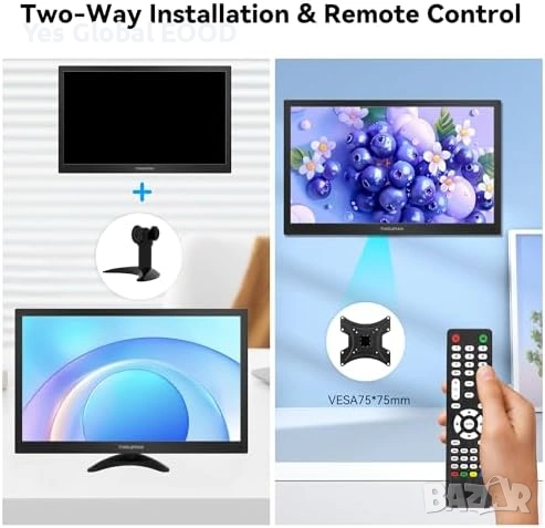 Thinlerain 15.6" монитор 1600×900 HDMI VGA, снимка 4 - Монитори - 53827750