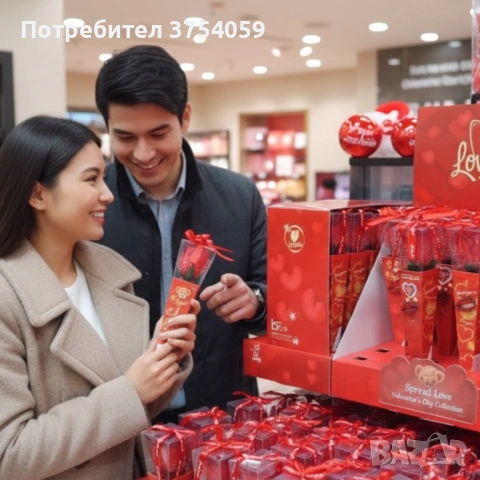 Романтичен букет с червени рози и декоративна лента – перфектен подарък за всека специален повод, снимка 3 - Романтични подаръци - 53075407