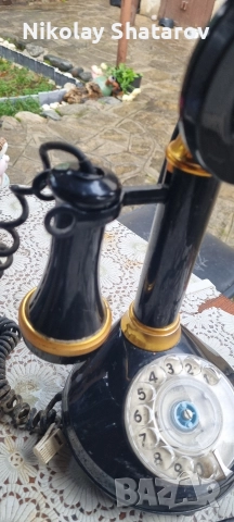 Ретро телефон , снимка 3 - Антикварни и старинни предмети - 51941452