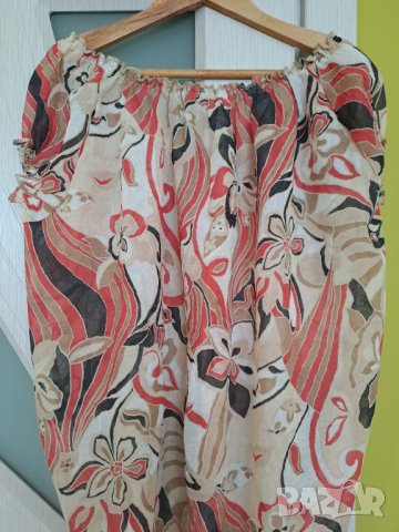 Лятна дамска широка блуза нова 2XL, снимка 3 - Блузи с дълъг ръкав и пуловери - 41585352